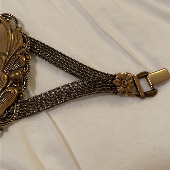 Art Nouveau brass LG Jan Michael’s Bracelet Rare - NWT - Picture 6 of 9